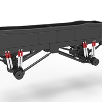 Chassis of vintage monster truck with double wheels 1:25 - Thumbnail 13