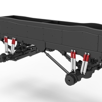 Chassis of vintage monster truck with double wheels 1:25 - Thumbnail 16
