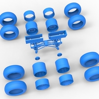 Chassis of vintage monster truck with double wheels 1:25 - Thumbnail 19