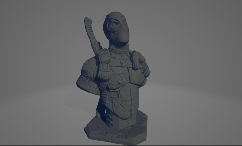 Deadpool sculpture
