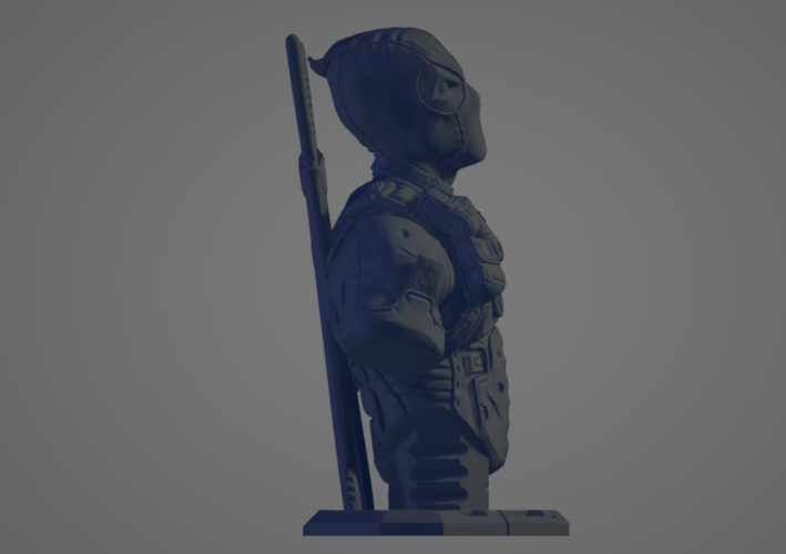 Deadpool sculpture 3D Print 525217