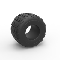 Diecast Monster Jam tire 26 Scale 1:25 - Thumbnail 1