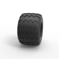 Diecast Monster Jam tire 26 Scale 1:25 - Thumbnail 3