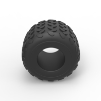 Diecast Monster Jam tire 26 Scale 1:25 - Thumbnail 6