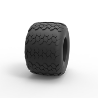 Diecast Monster Jam tire 27 Scale 1:25 - Thumbnail 3