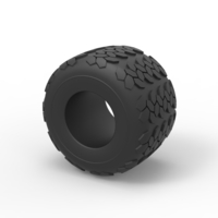 Diecast Monster Jam tire 27 Scale 1:25 - Thumbnail 7