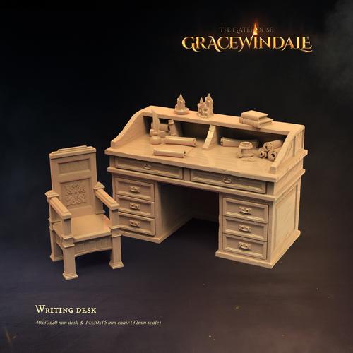 Gatehouse - Writing Desk 3D Print 525236