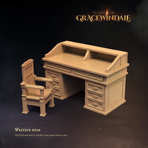 Gatehouse - Writing Desk 3D Print 525237