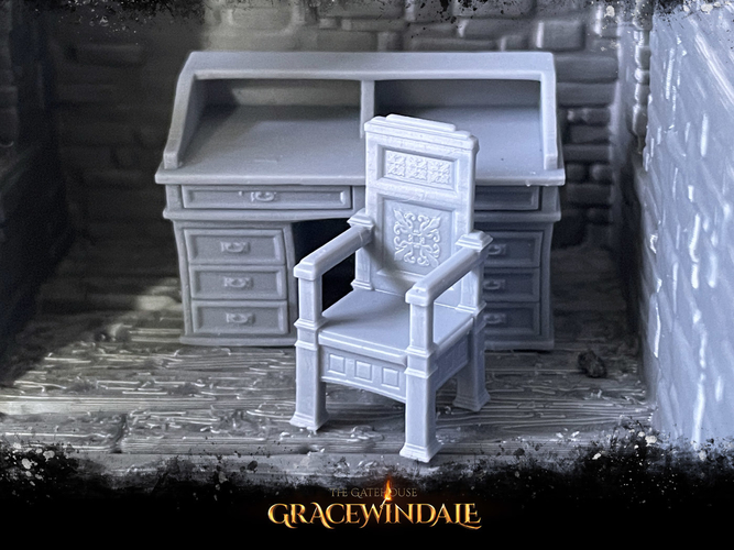 Gatehouse - Writing Desk 3D Print 525239