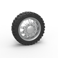 Front semi wheel for pickup Version 18 Scale 1:25 - Thumbnail 1