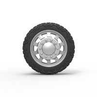Front semi wheel for pickup Version 18 Scale 1:25 - Thumbnail 5