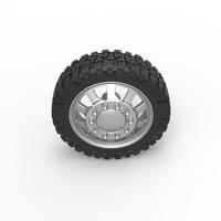 Front semi wheel for pickup Version 18 Scale 1:25 - Thumbnail 6