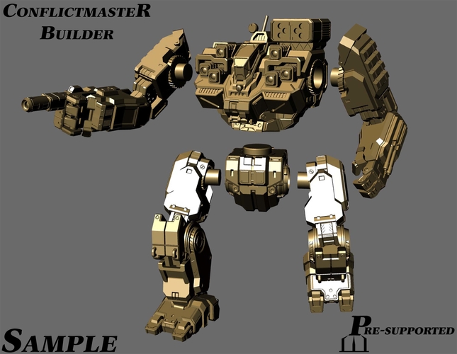 MiniaturemecH ConflictmasteR Builder - Sample 3D Print 525397