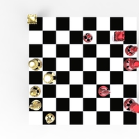 Classic Chess Pieces With Wall Hanger - 3D Print - Thumbnail 1