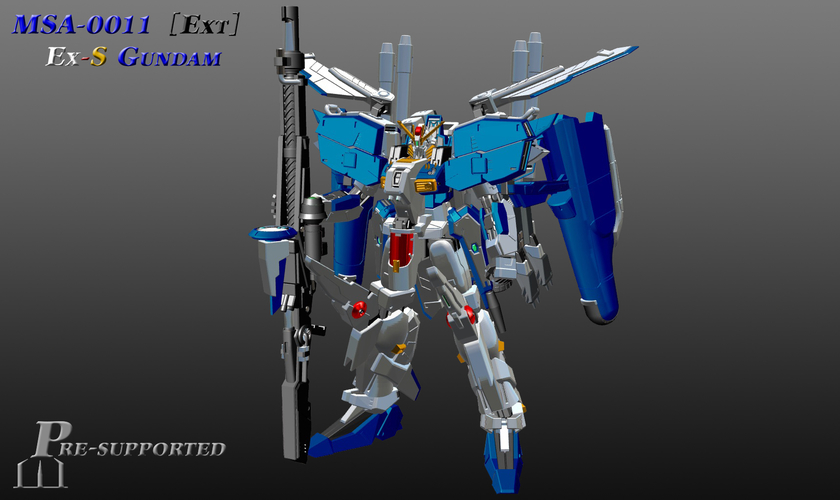 MSA-0011 [Ext] Ex-S Gundam [Artifact Scale] [Free] 3D Print 525401