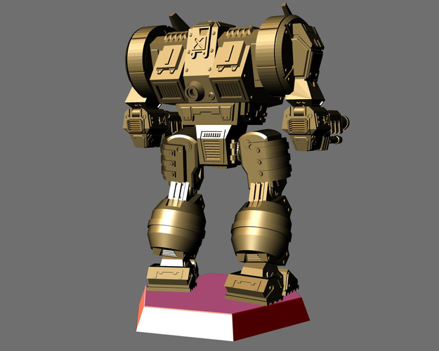 3D Printed MW4 Templar Battletech Miniature by BobertmaX