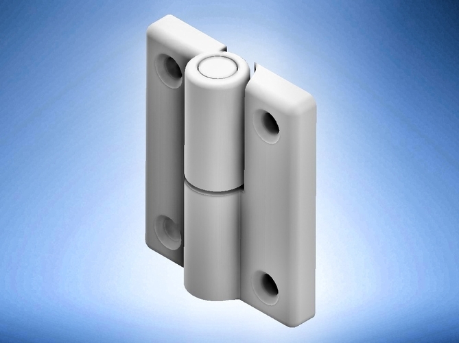 Hinge for plexiglass doors 3D Print 525428