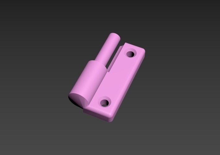 Hinge for plexiglass doors 3D Print 525431