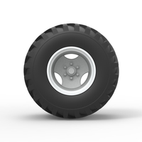 Wheel from vintage monster truck Scale 1:25 - Thumbnail 5