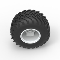 Wheel from vintage monster truck Scale 1:25 - Thumbnail 6
