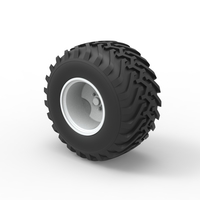 Wheel from vintage monster truck Scale 1:25 - Thumbnail 7