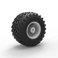Wheel from vintage monster truck Scale 1:25 - Thumbnail 9