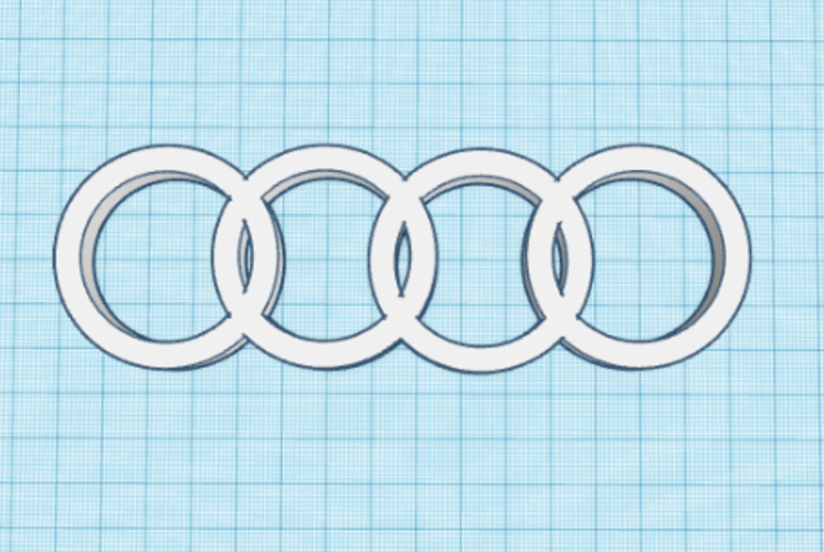 3D Printed Audi logo by voronzov