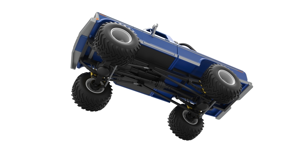 Vintage Monster Truck Scale 1:25 3D Print 525502