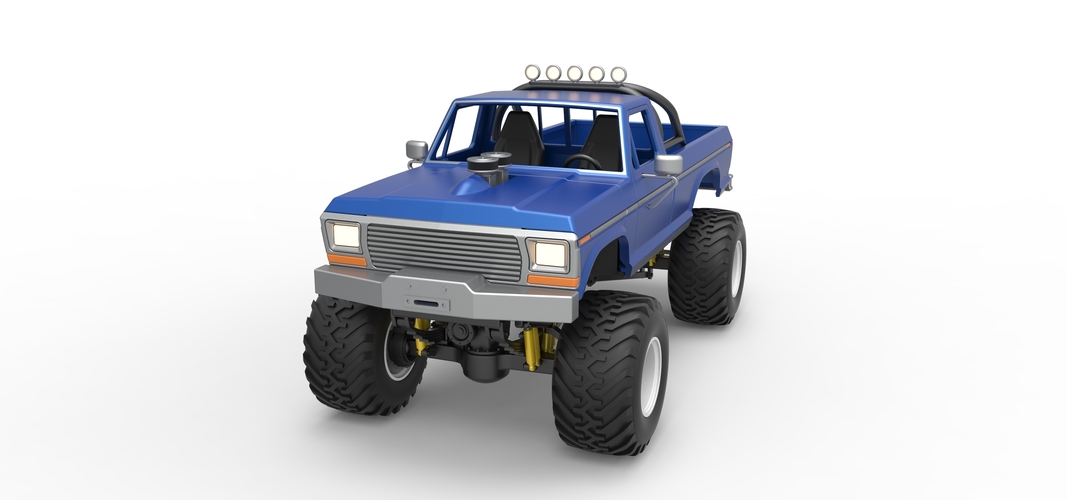 Vintage Monster Truck Scale 1:25 3D Print 525503