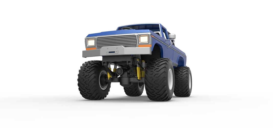 Vintage Monster Truck Scale 1:25 3D Print 525504