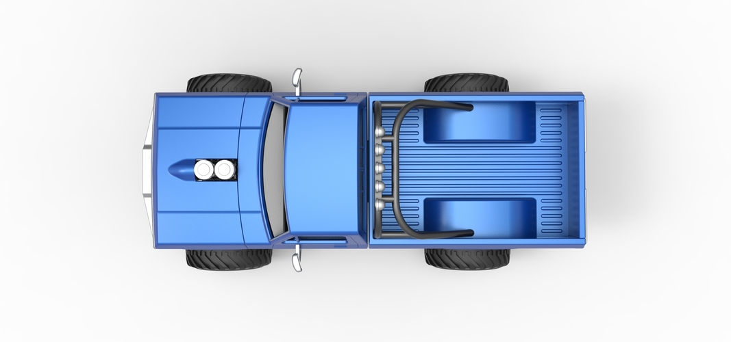 Vintage Monster Truck Scale 1:25 3D Print 525509