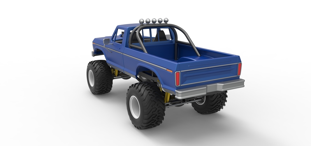 Vintage Monster Truck Scale 1:25 3D Print 525512