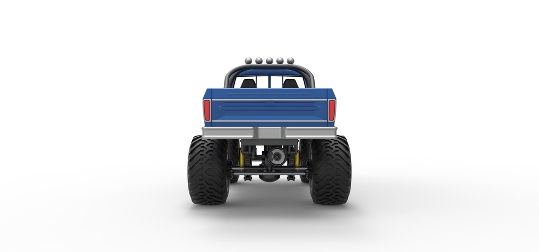 Vintage Monster Truck Scale 1:25 3D Print 525514