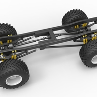 Diecast Chassis of vintage monster truck Scale 1:25 - Thumbnail 2