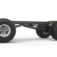 Diecast Chassis of vintage monster truck Scale 1:25 - Thumbnail 3