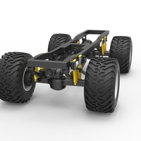 Diecast Chassis of vintage monster truck Scale 1:25 - Thumbnail 5