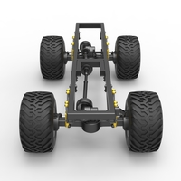 Diecast Chassis of vintage monster truck Scale 1:25 - Thumbnail 8