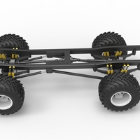 Diecast Chassis of vintage monster truck Scale 1:25 - Thumbnail 10