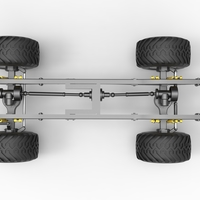 Diecast Chassis of vintage monster truck Scale 1:25 - Thumbnail 11