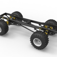 Diecast Chassis of vintage monster truck Scale 1:25 - Thumbnail 12