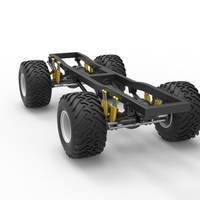 Diecast Chassis of vintage monster truck Scale 1:25 - Thumbnail 14