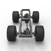 Diecast Chassis of vintage monster truck Scale 1:25 - Thumbnail 16