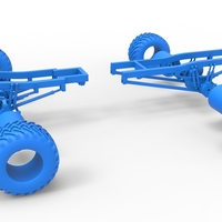 Diecast Chassis of vintage monster truck Scale 1:25 - Thumbnail 17