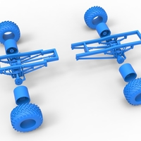 Diecast Chassis of vintage monster truck Scale 1:25 - Thumbnail 18