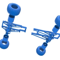 Diecast Chassis of vintage monster truck Scale 1:25 - Thumbnail 19