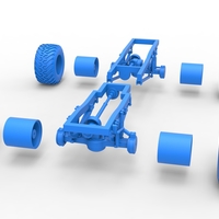 Diecast Chassis of vintage monster truck Scale 1:25 - Thumbnail 20