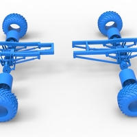 Diecast Chassis of vintage monster truck Scale 1:25 - Thumbnail 21