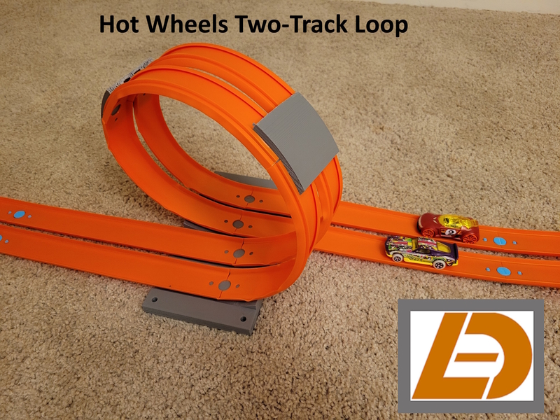 Two-Track Loop for Hot Wheels Cars and Monster Trucks 