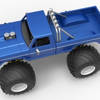 Diecast vintage Monster Truck Scale 1:25 - Thumbnail 2
