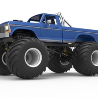 Diecast vintage Monster Truck Scale 1:25 - Thumbnail 3
